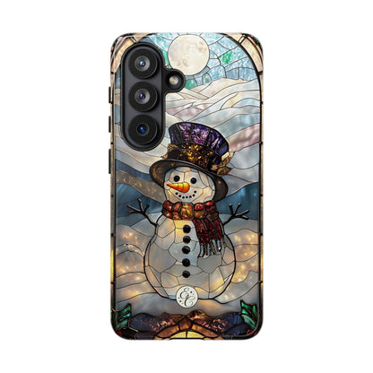Snowman Stained Glass Phone Case