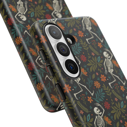Halloween Boho Skeleton Pattern Tough Phone Case