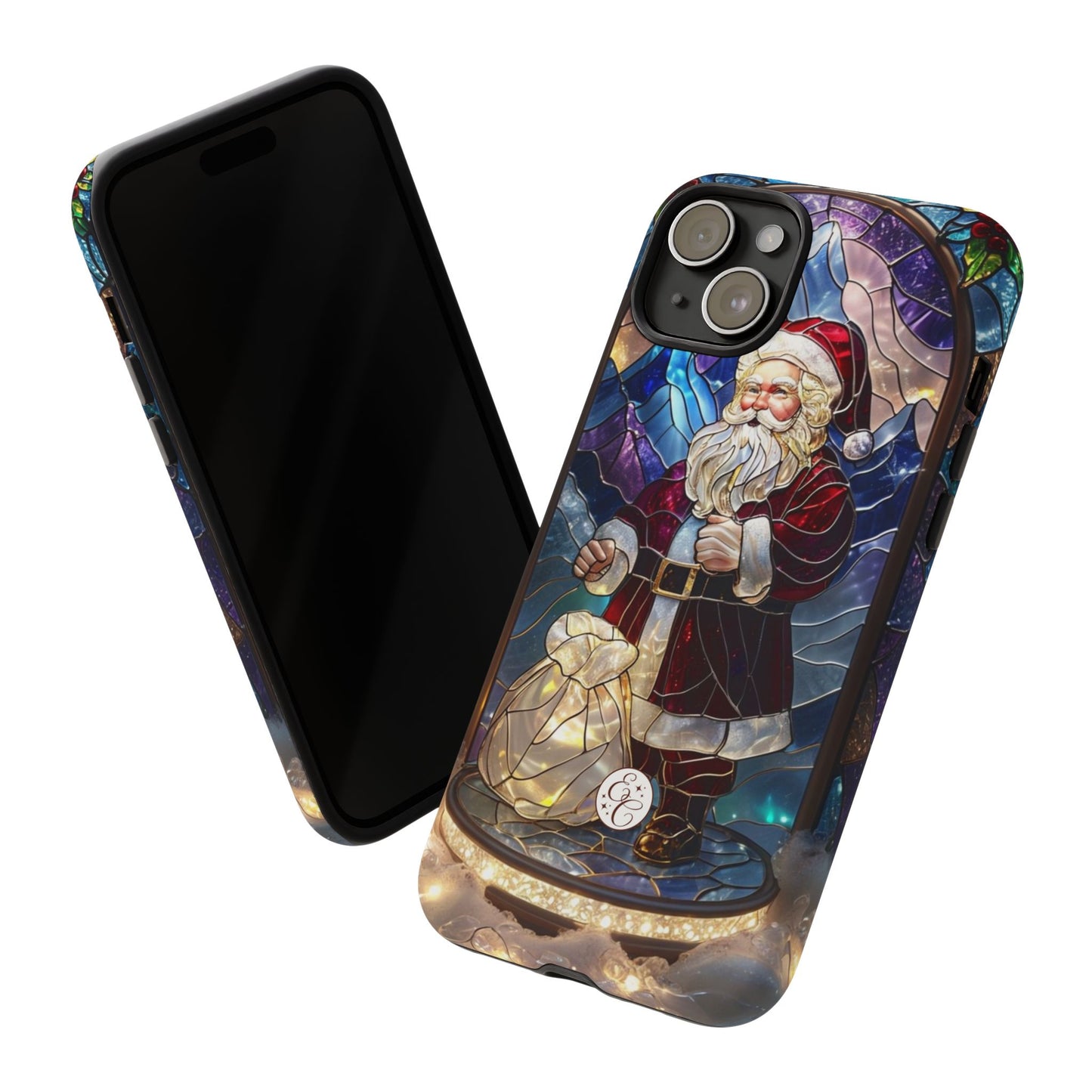 Santa Claus Stained Glass Phone Case