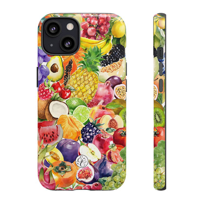 Colorful Fruits Collage Tough Phone Case