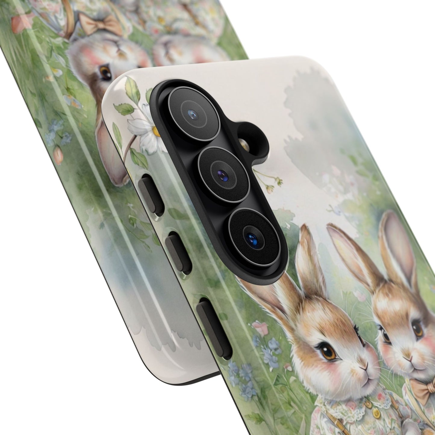 Vintage Bunny Picnic Tough Phone Case