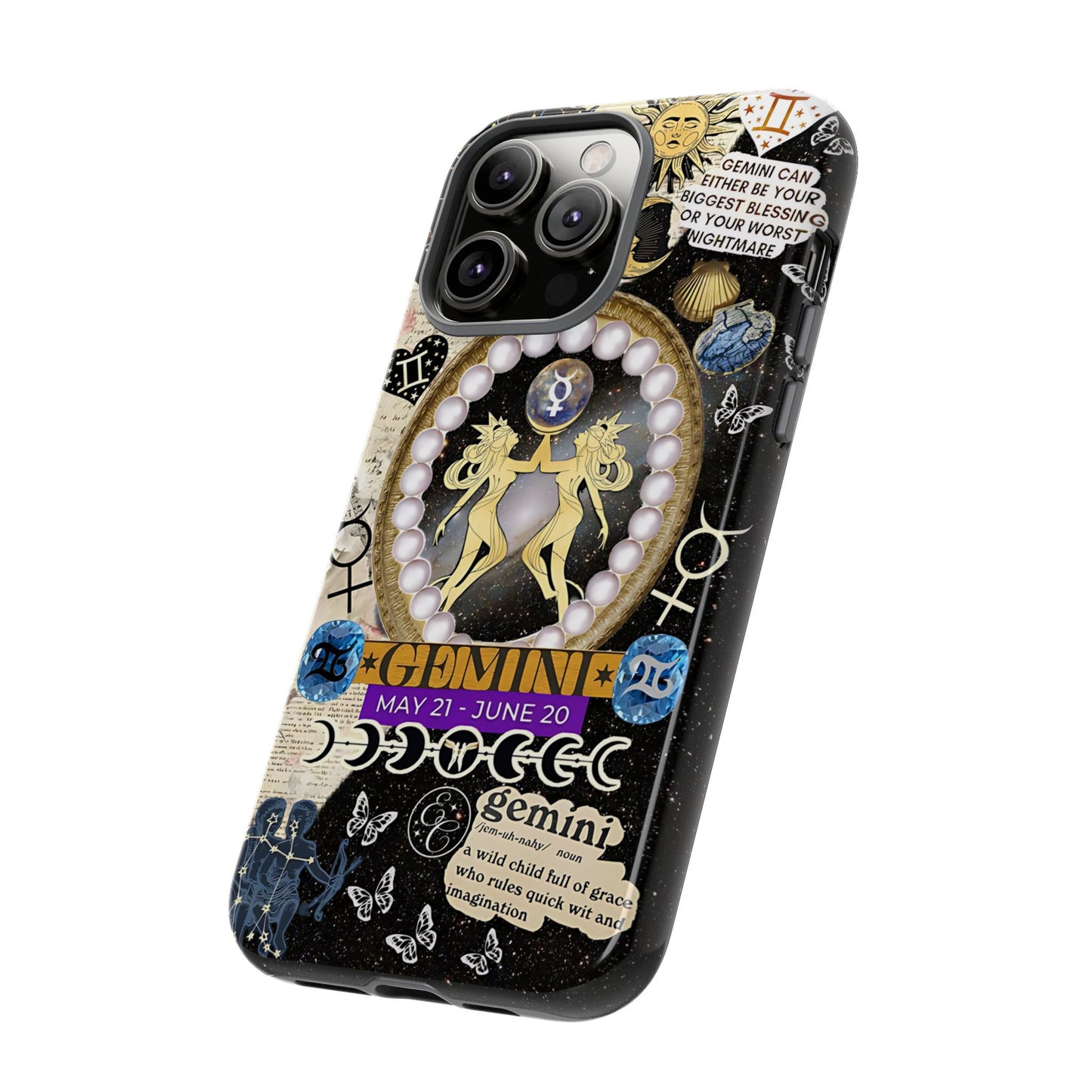 Gemini Zodiac Sign Tough Phone Case