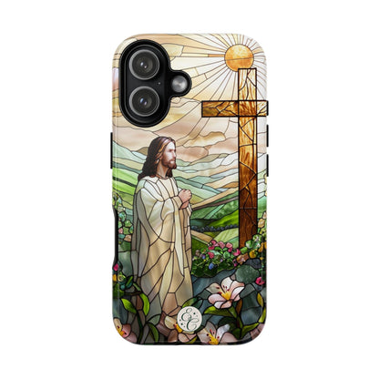 Jesus Stained Glass Tough Phone Case