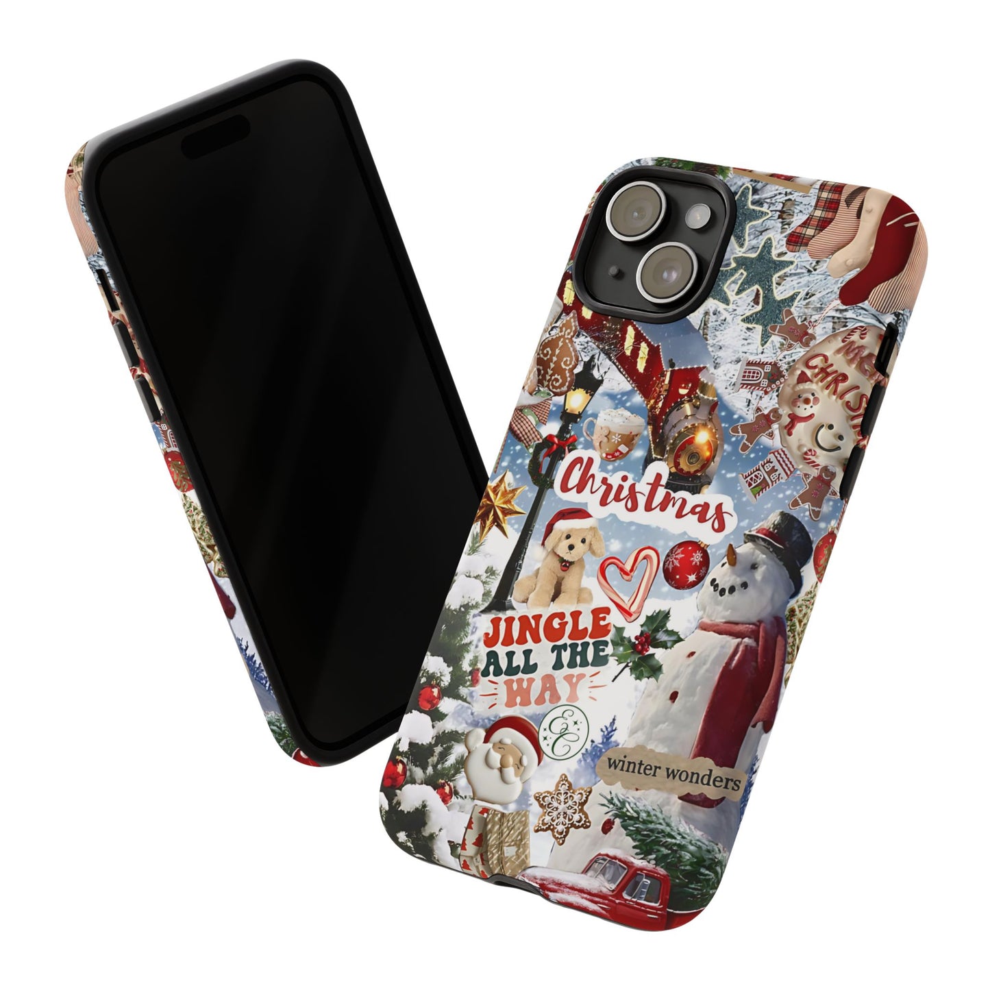 Christmas Holiday Collage Tough Phone Case