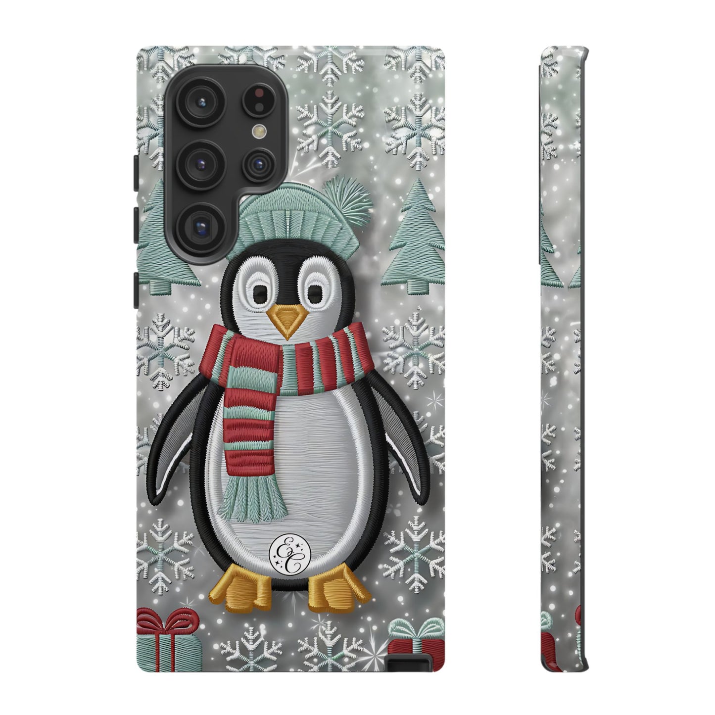 Cute Christmas Penguin Tough Phone Case