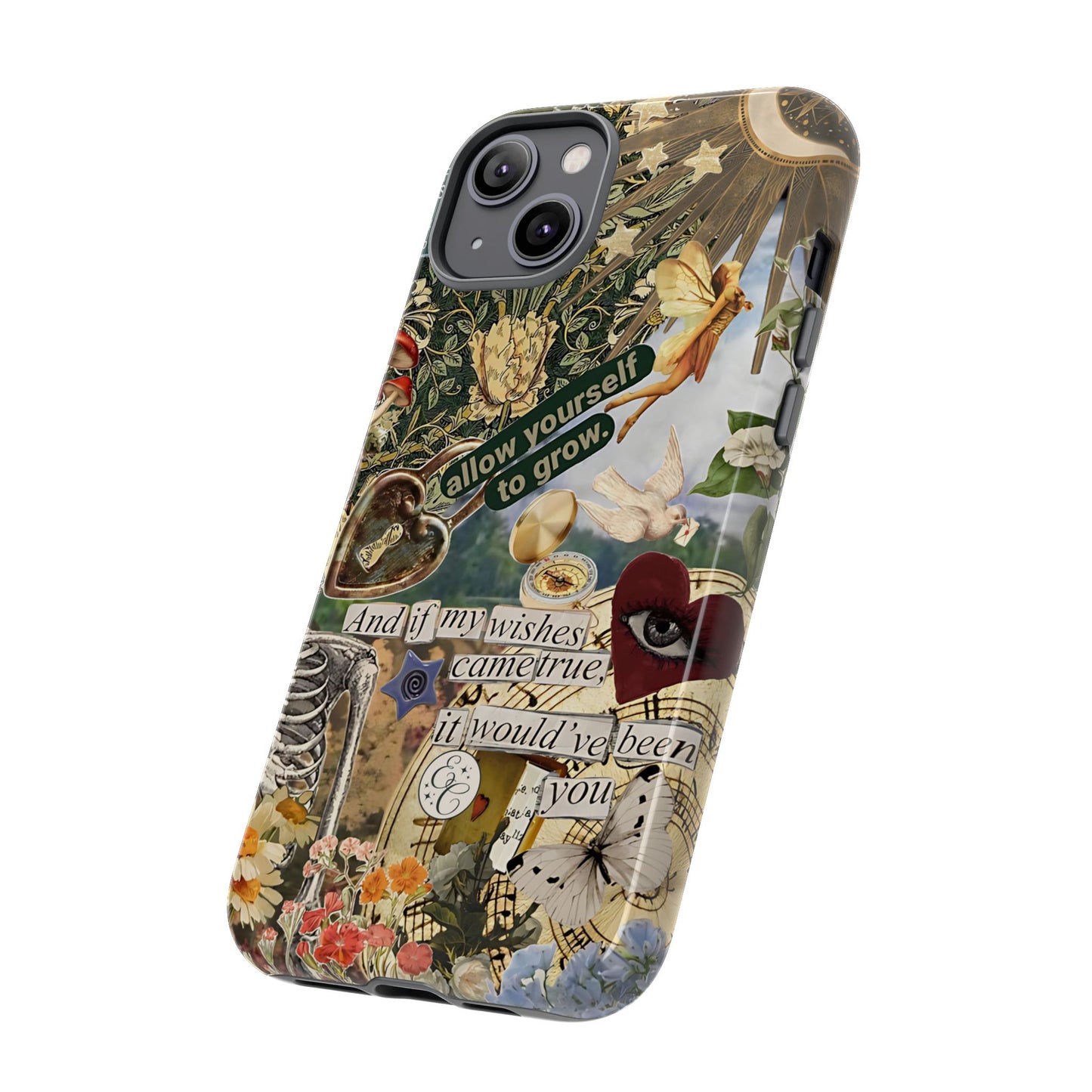 Vintage Cottage Collage Tough Phone Case