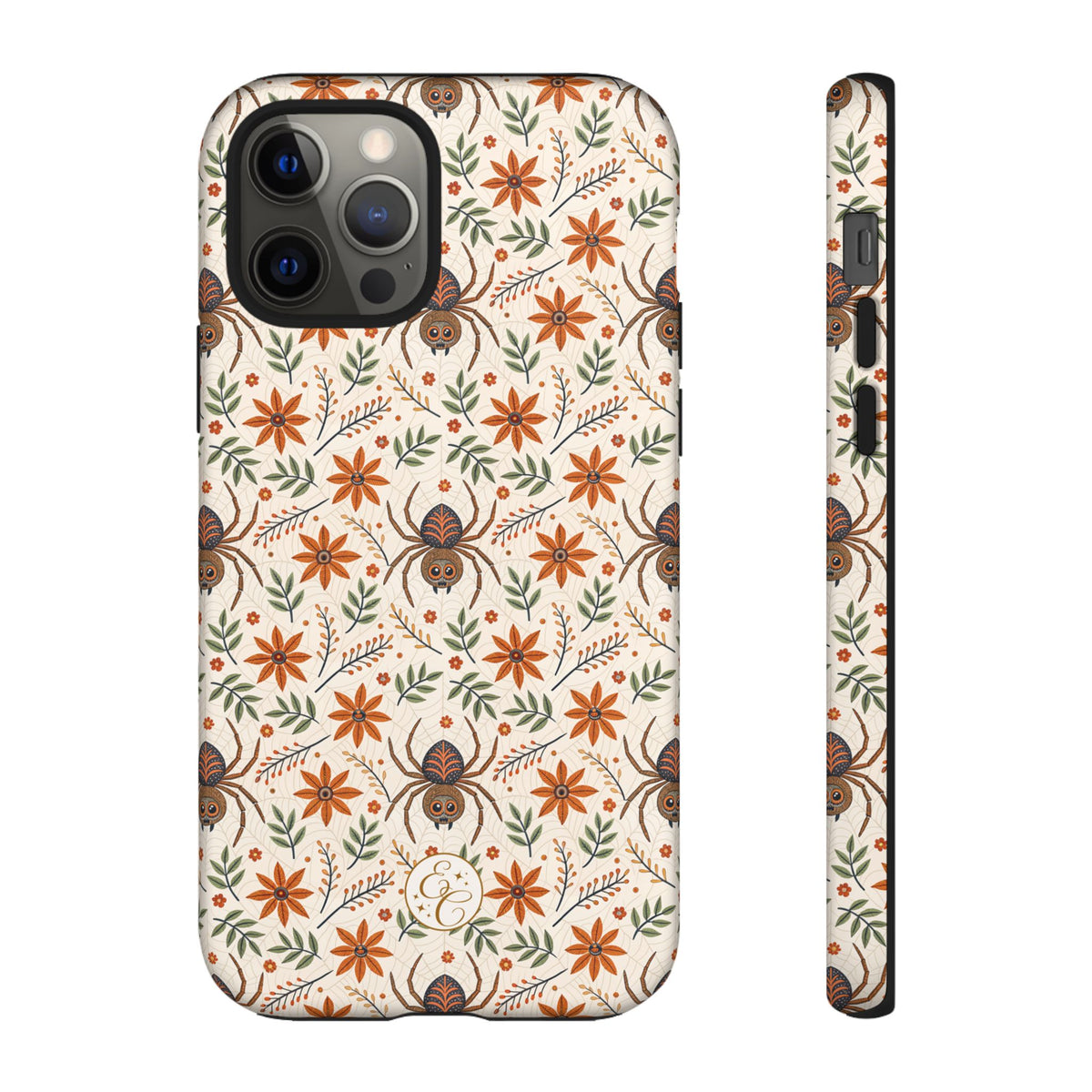 Boho Floral Spider Pattern Phone Case
