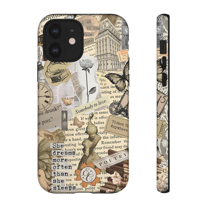 Library Romance Collage Tough Phone Cases