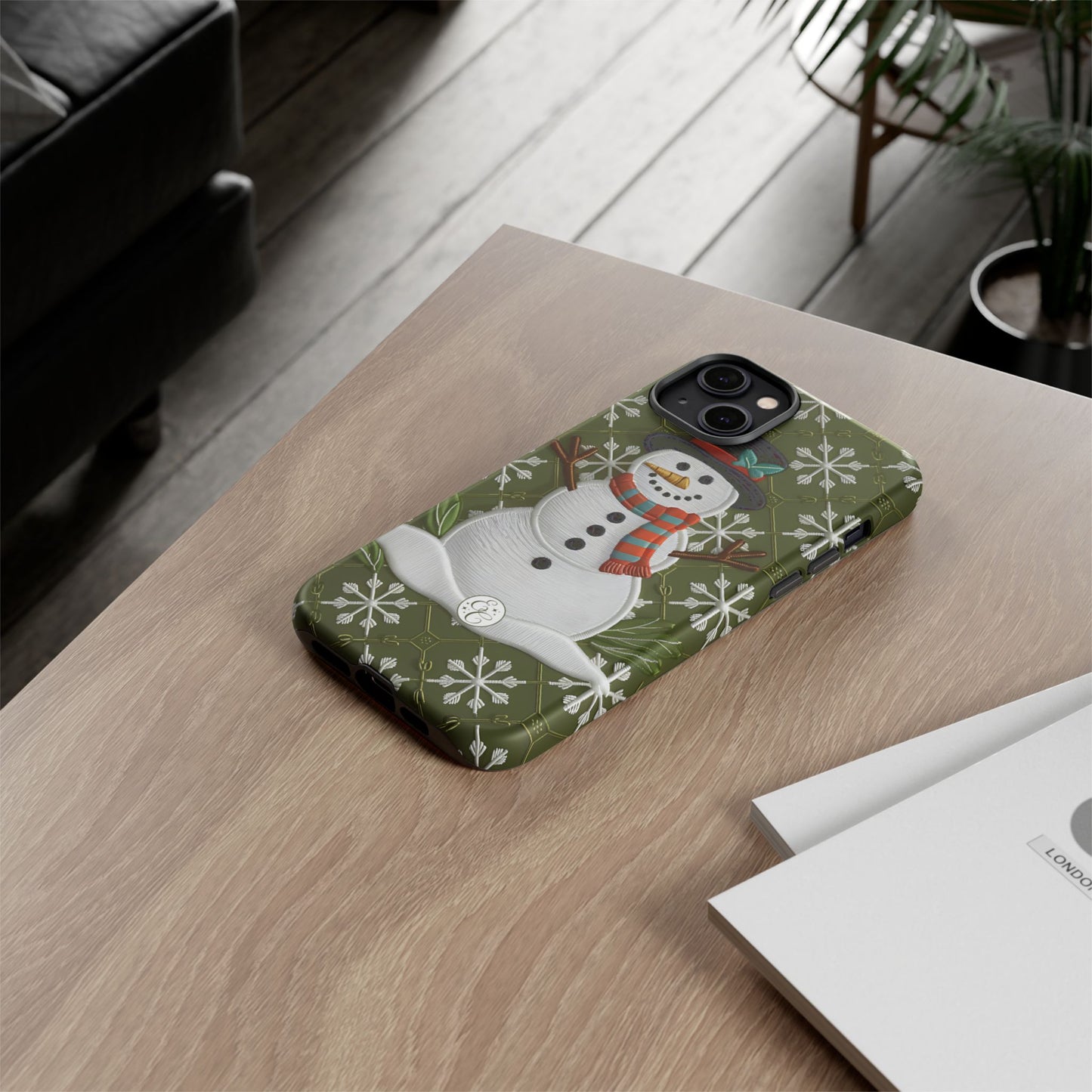 Christmas Snowman Tough Phone Case