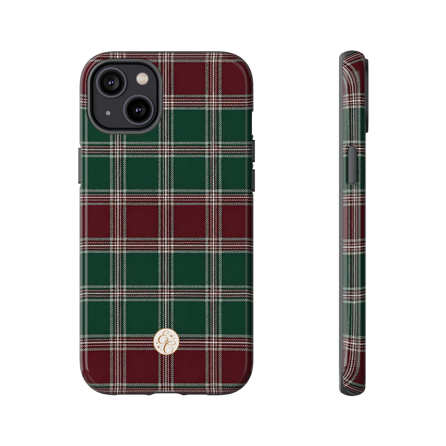 Green & Burgundy Plaid Tough Phone Case