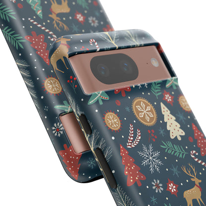 Christmas Holiday Pattern Tough Phone Case