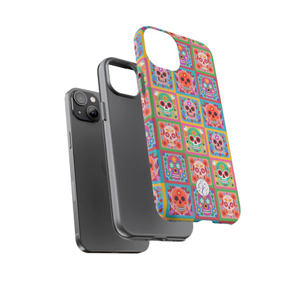 Colorful Sugar Skull Halloween Phone Case