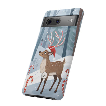 Reindeer in Winter Wonderland Tough Phone Case