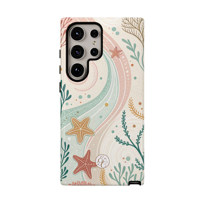 Pink Ocean Boho Doodle Tough Phone Case