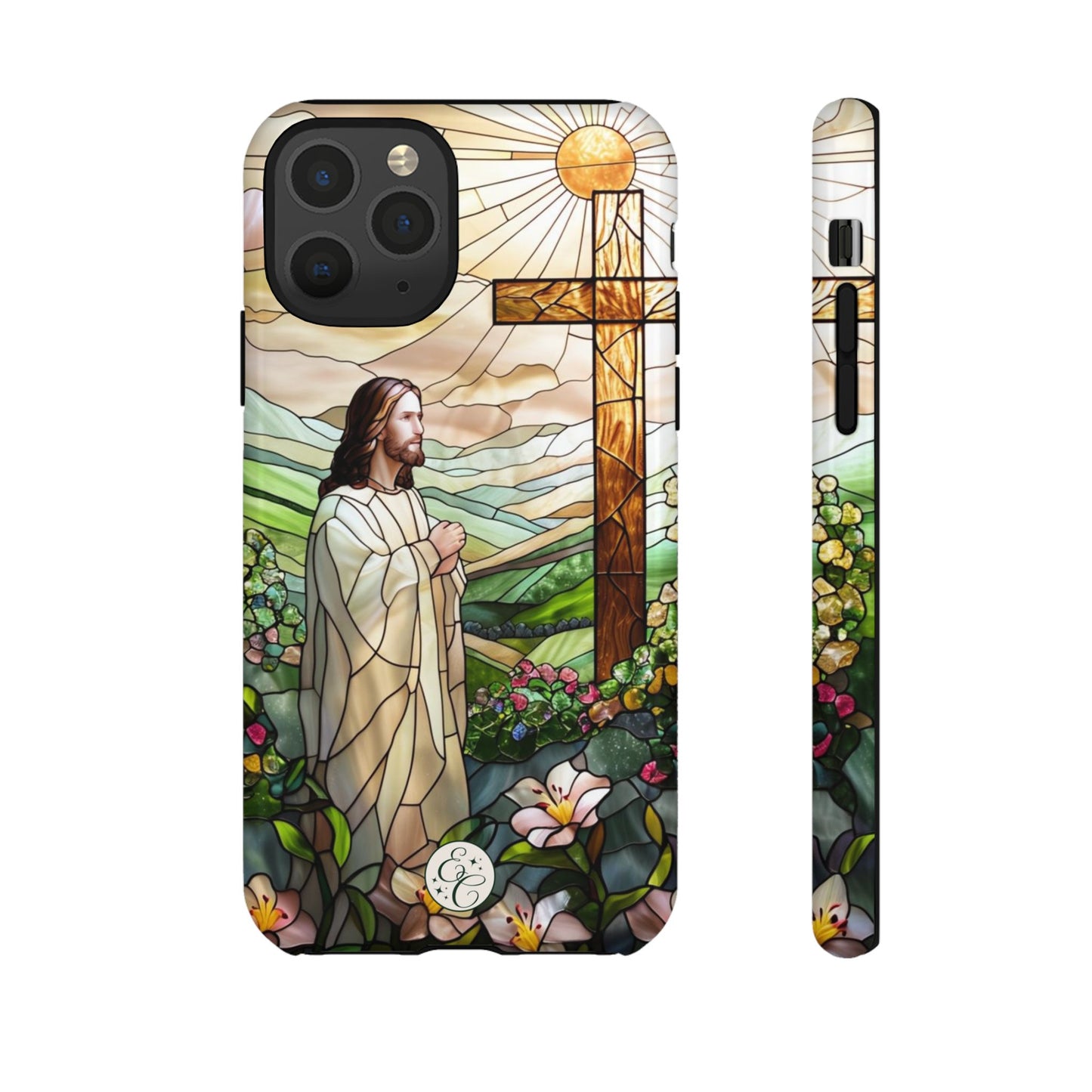 Jesus Stained Glass Tough Phone Case