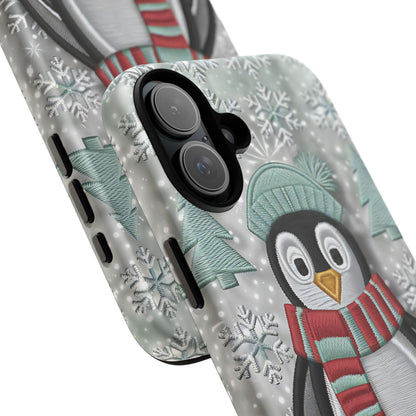 Cute Christmas Penguin Tough Phone Case