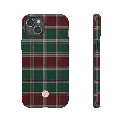 Green & Burgundy Plaid Tough Phone Case
