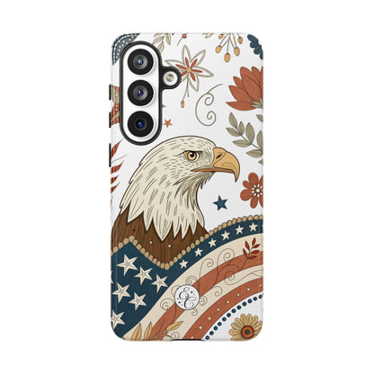 Boho Patriotic Eagle Tough Phone Case
