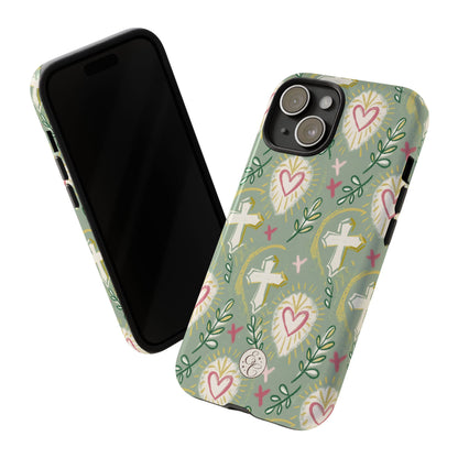 Christian Cross Boho Pattern Tough Phone Case