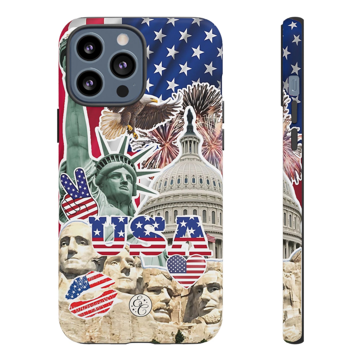 Patriotic USA Collage Tough Phone Case