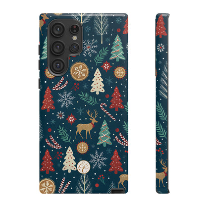 Christmas Holiday Pattern Tough Phone Case