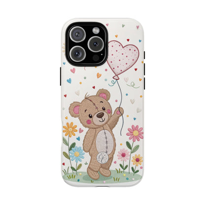 Cute Teddy Bear Tough Phone Case