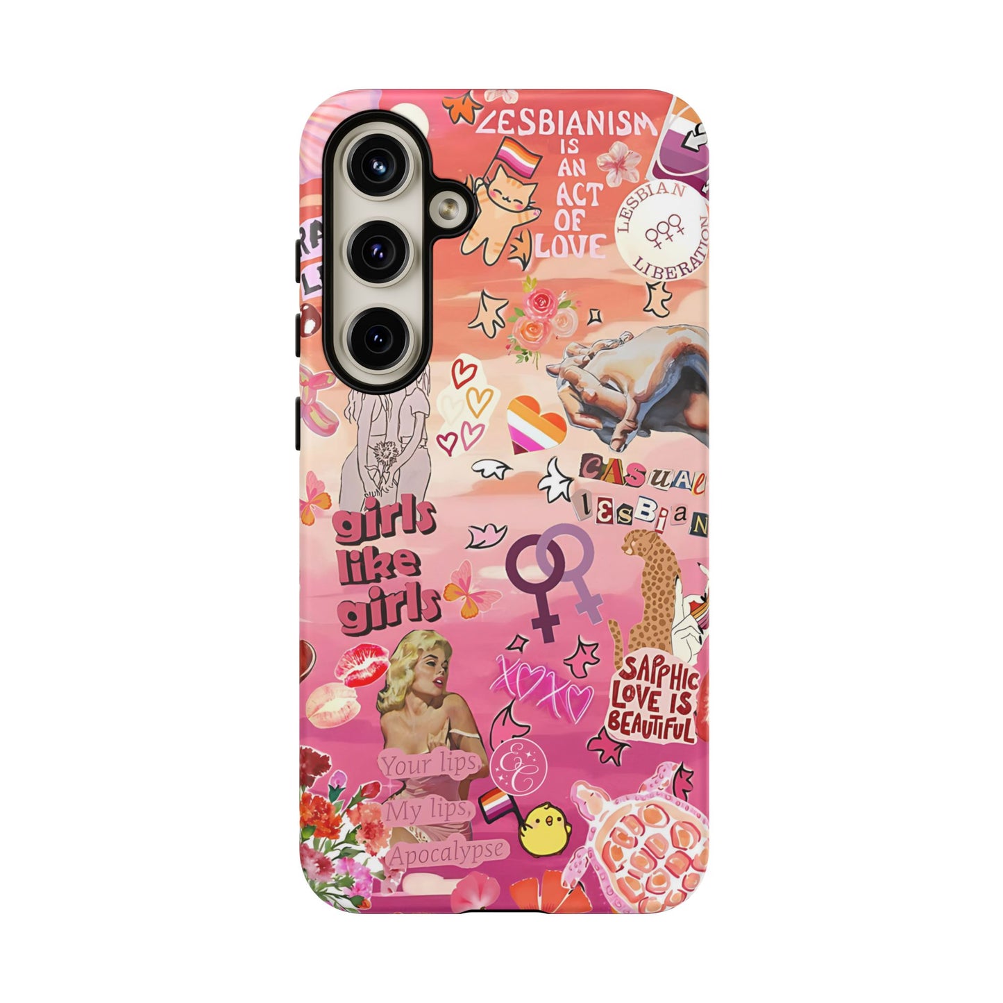 Lesbian Collage Tough Phone Case