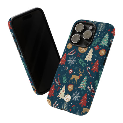 Christmas Holiday Pattern Tough Phone Case