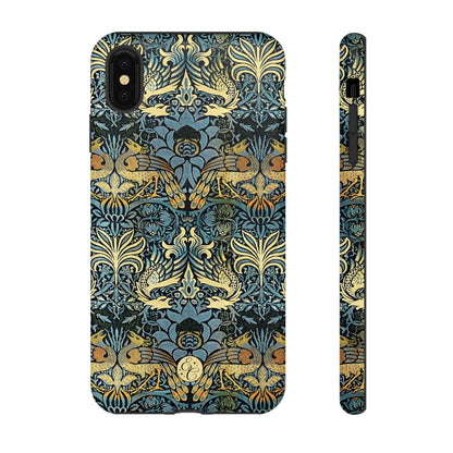 William Morris Peacock and Dragon Tough Phone Case