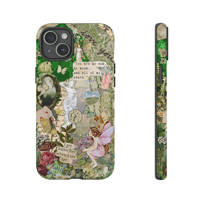 Vintage Botanical Collage Tough Phone Case