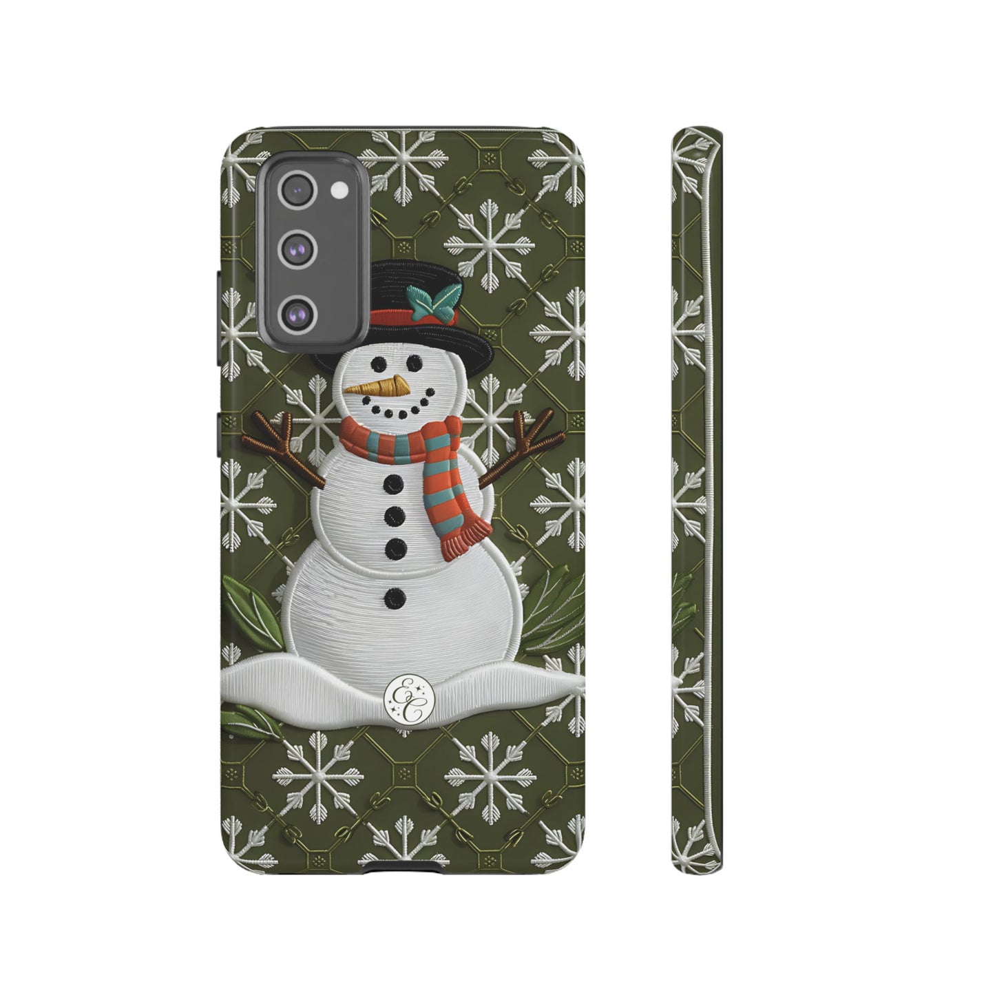 Christmas Snowman Tough Phone Case