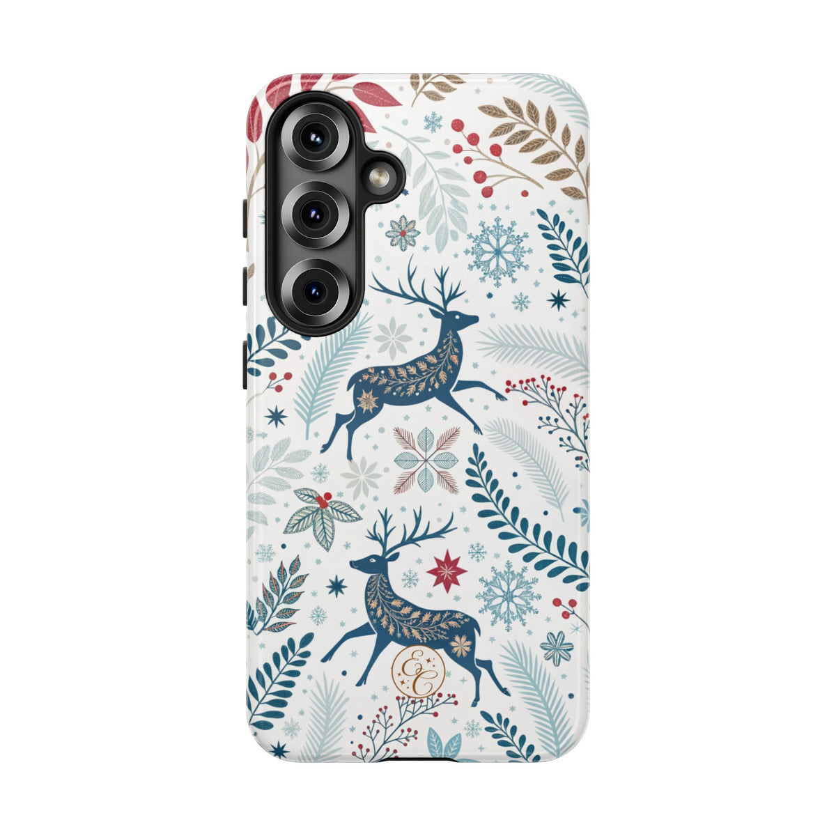 Blue Winter Deer Phone Case