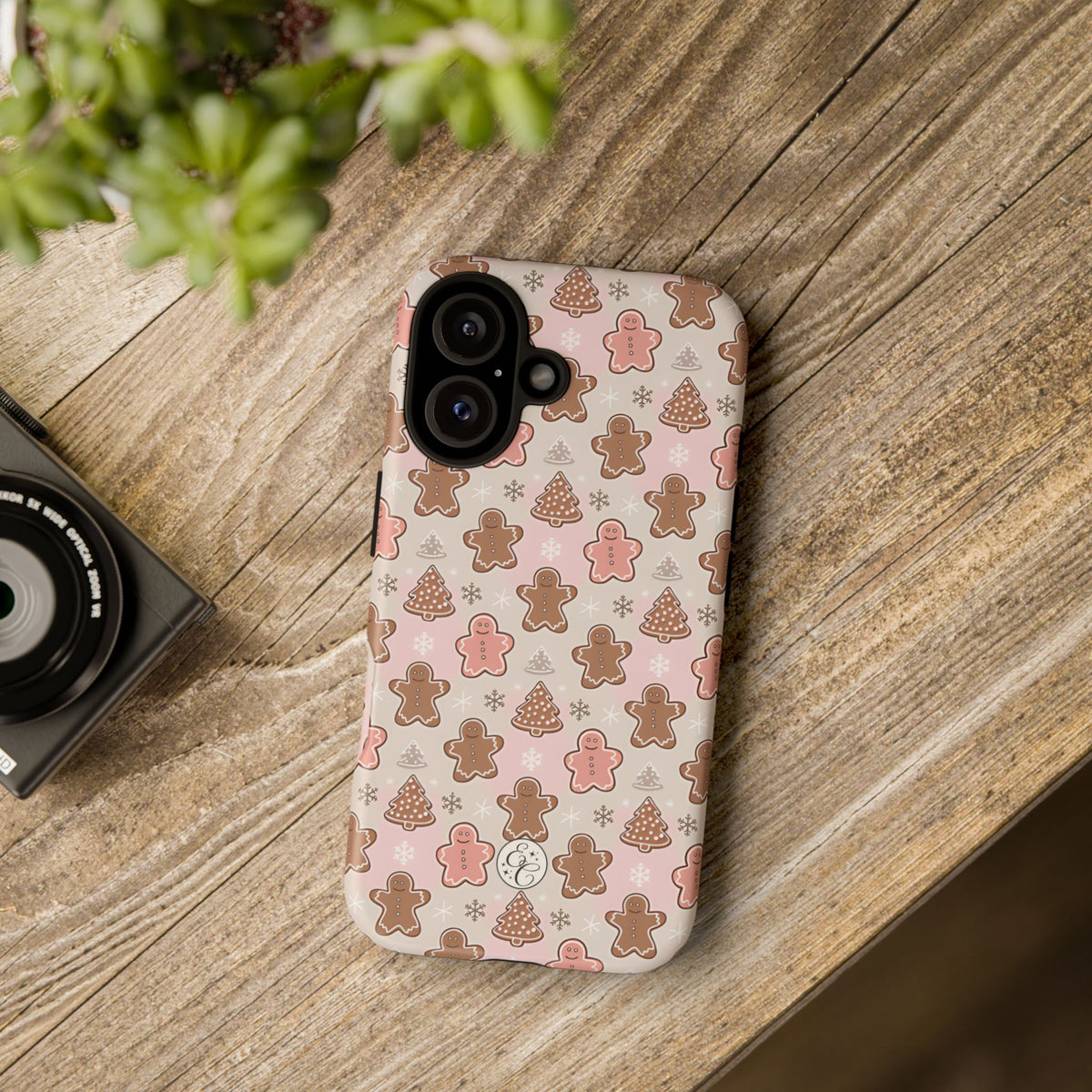 Gingerbread Men & Xmas Tree Pattern Phone Case