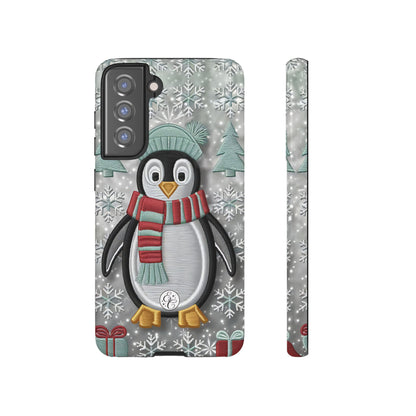 Cute Christmas Penguin Tough Phone Case