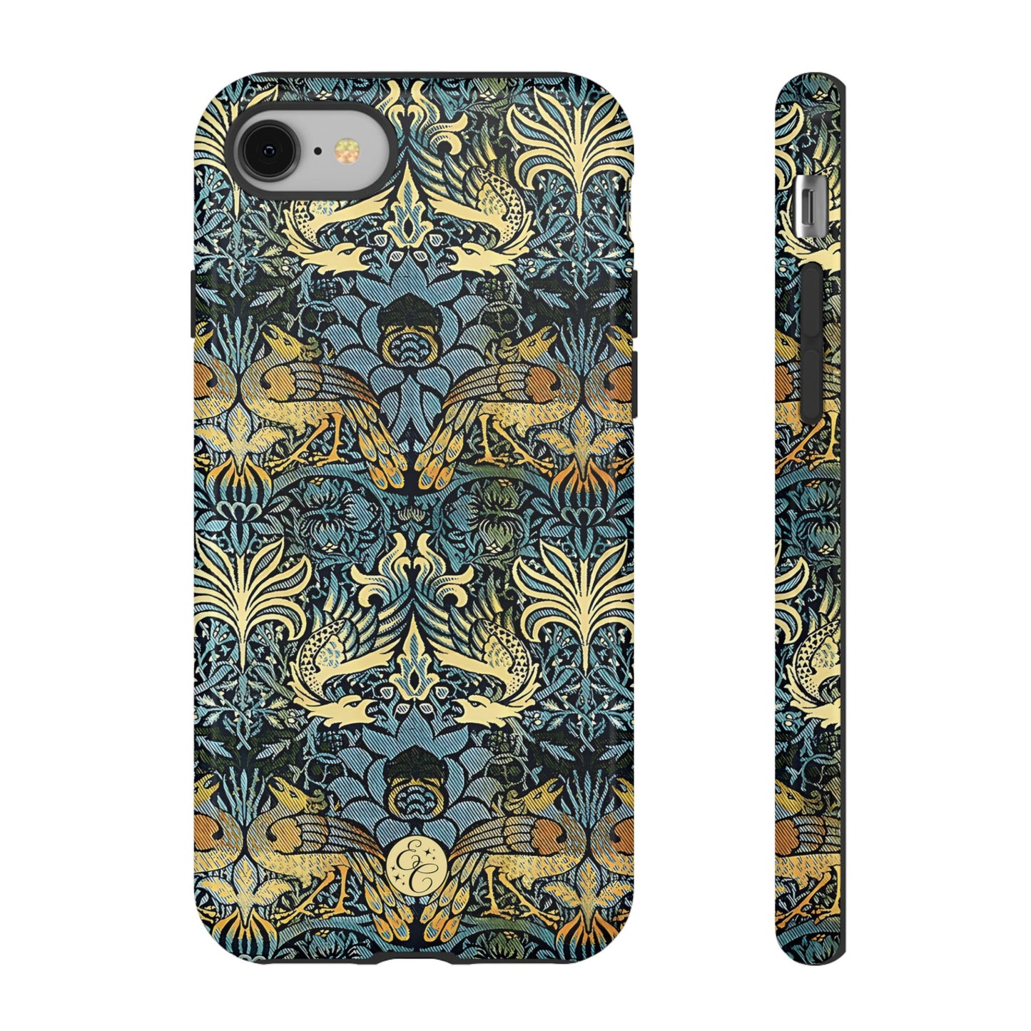 William Morris Peacock and Dragon Tough Phone Case