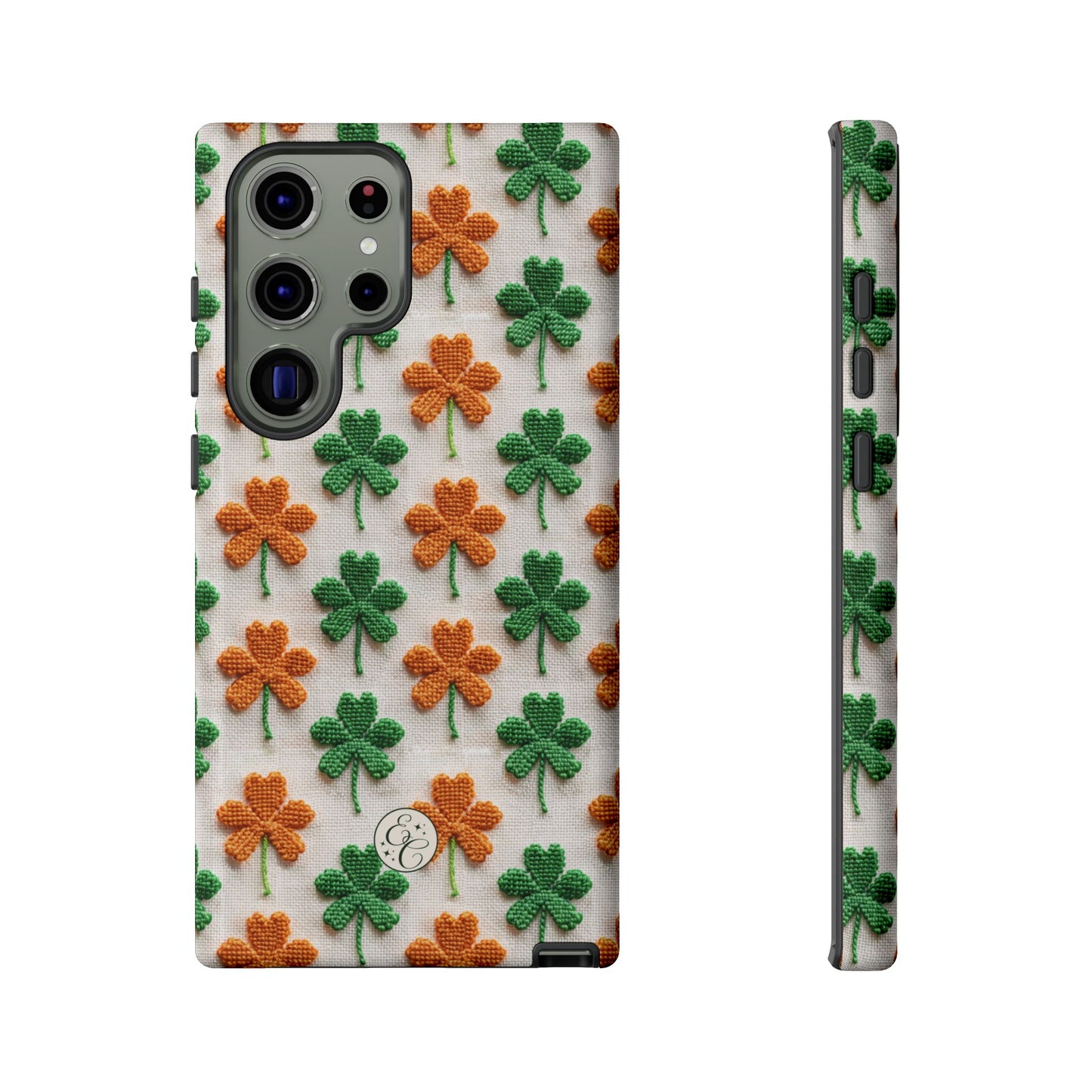 Lucky Shamrock Pattern Tough Phone Case