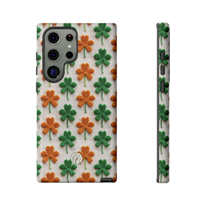 Lucky Shamrock Pattern Tough Phone Case
