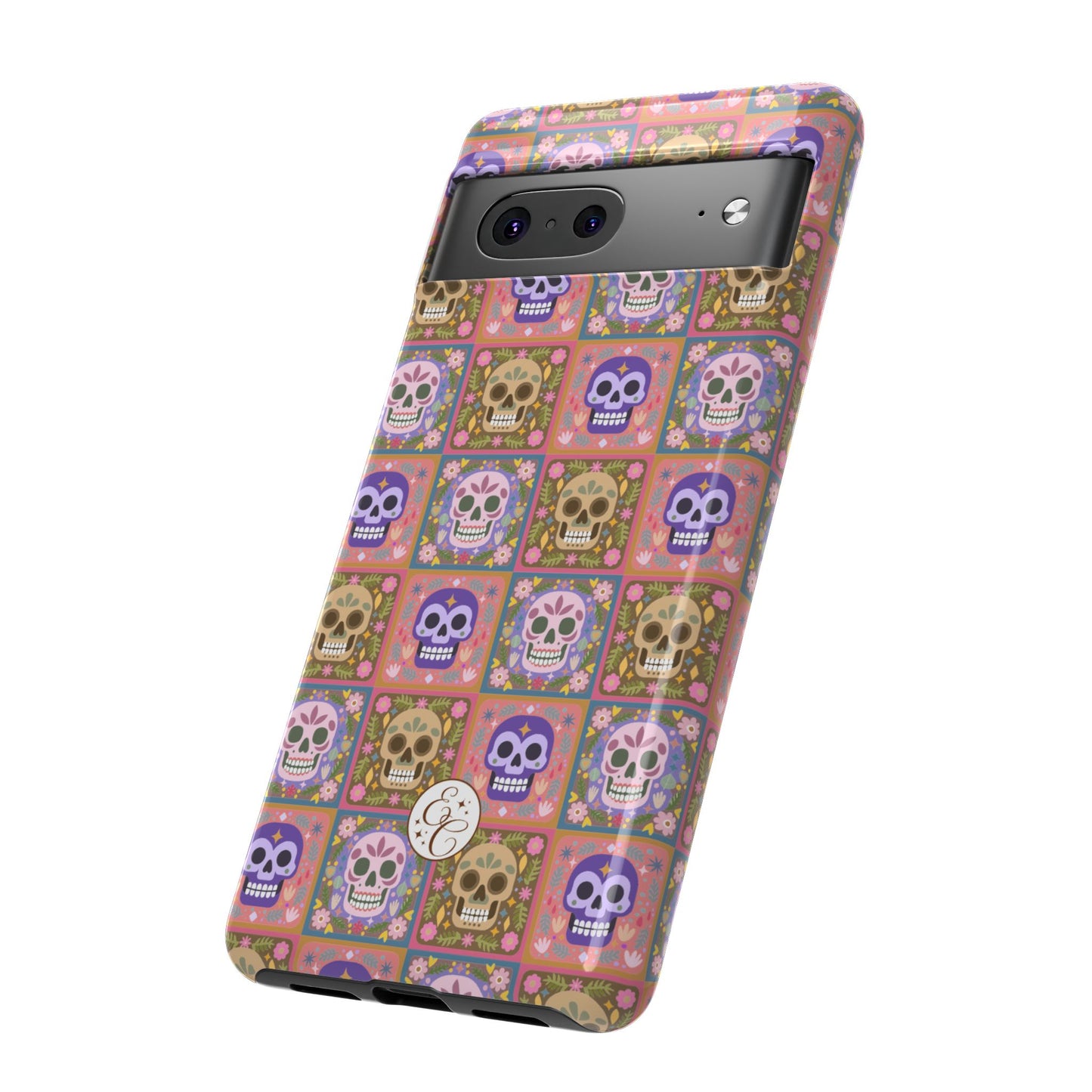 Sugar Skull Pattern Tough Phone Case