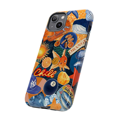 Nautical and Citrus Tough Phone Case