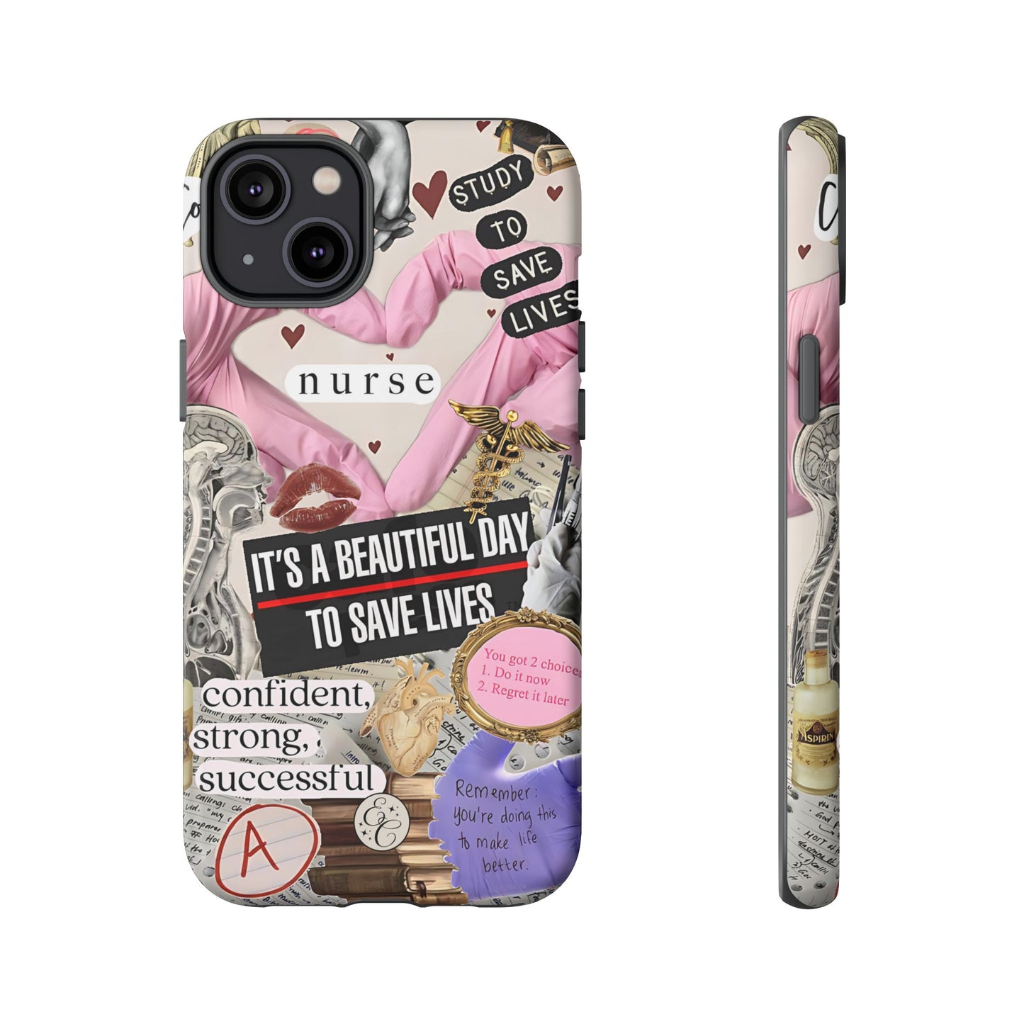 Nurse Inspirational Collage Tough Phone Case