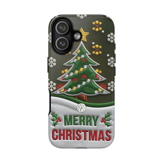 Merry Christmas Tree Tough Phone Case