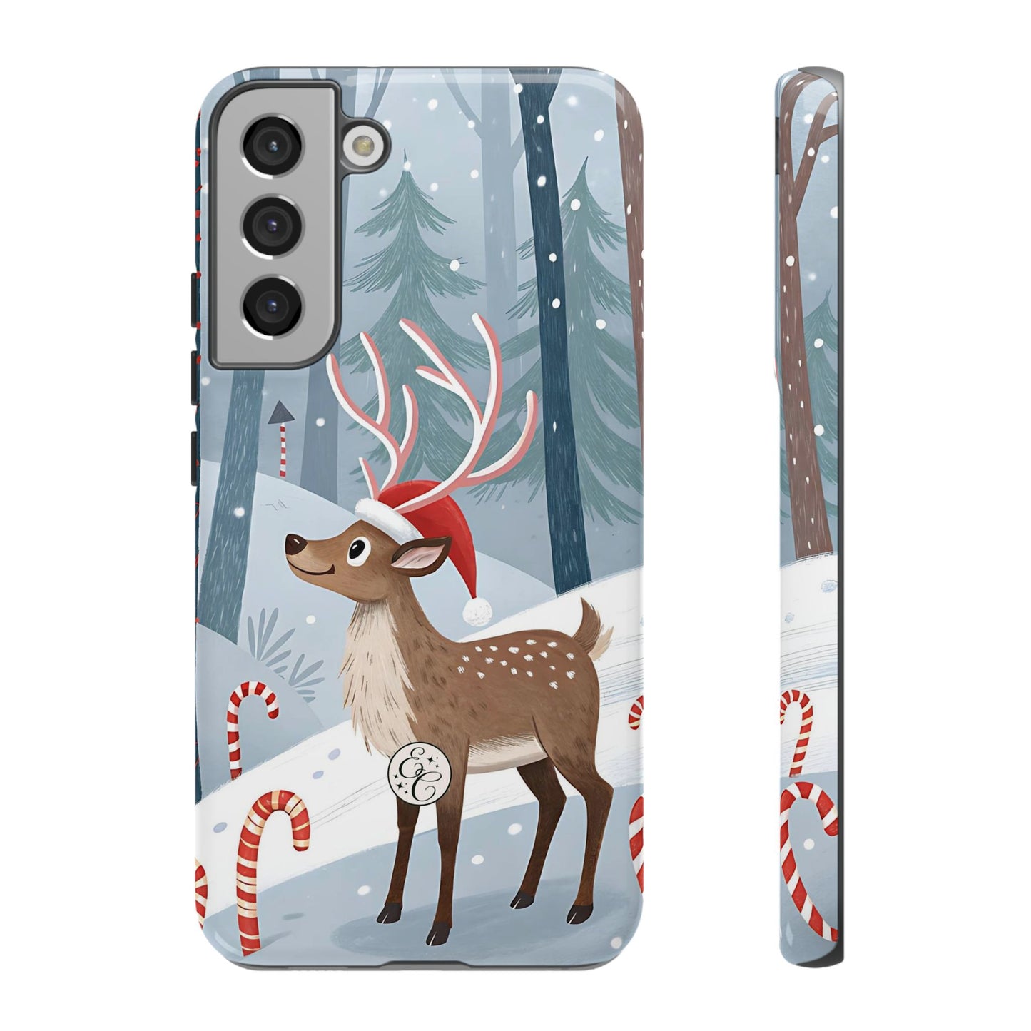 Reindeer in Winter Wonderland Tough Phone Case