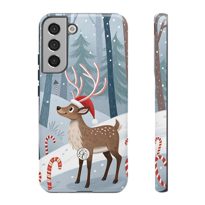 Reindeer in Winter Wonderland Tough Phone Case