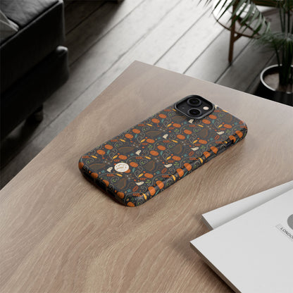 Boho Black Cat Halloween Phone Case
