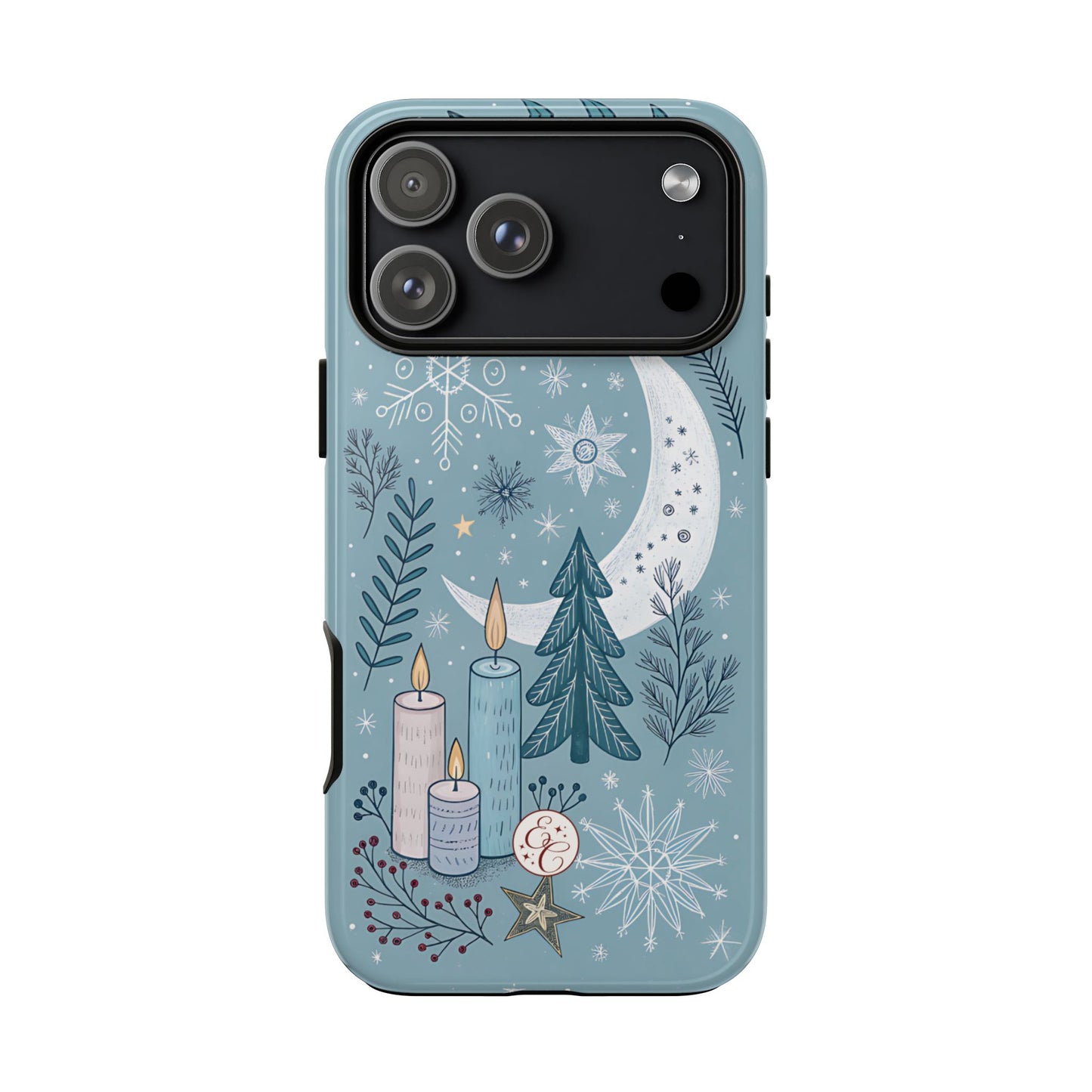 Winter Moon & Candles Tough Phone Case