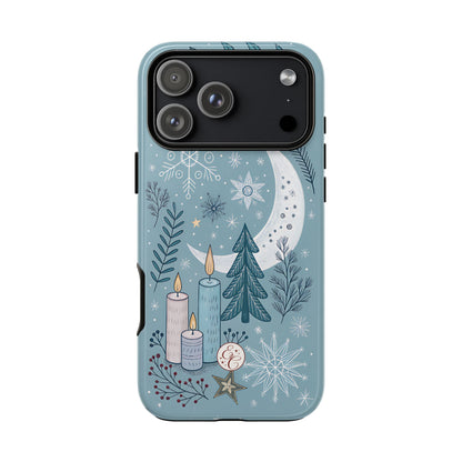 Winter Moon & Candles Tough Phone Case