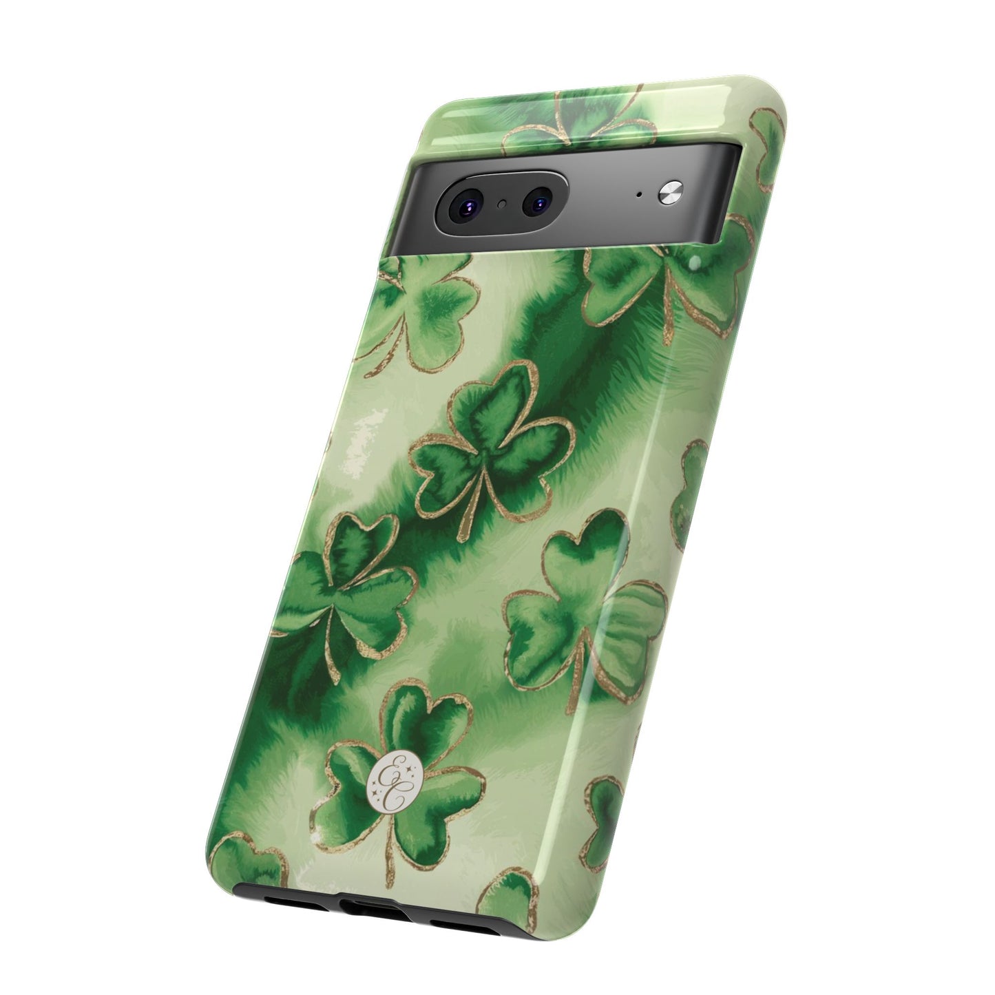 Shamrock Watercolor Pattern Tough Phone Case