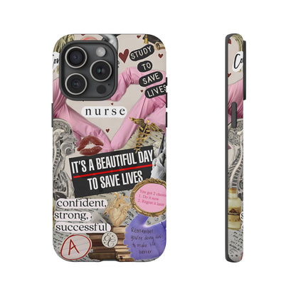 Nurse Inspirational Collage Tough Phone Case