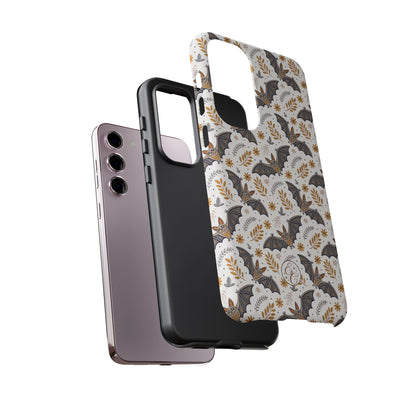 Boho Bat Pattern Halloween Phone Case