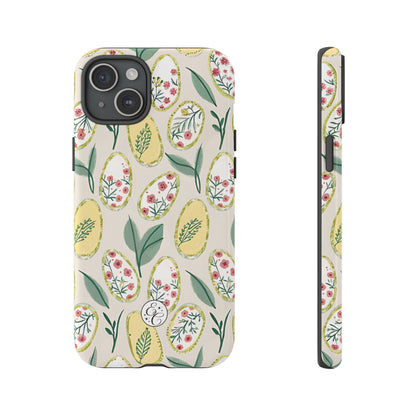 Floral Easter Egg Pattern Tough Phone Case